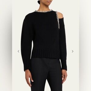 Simkhai Monroe Elegant Sweater with Crystal Accents